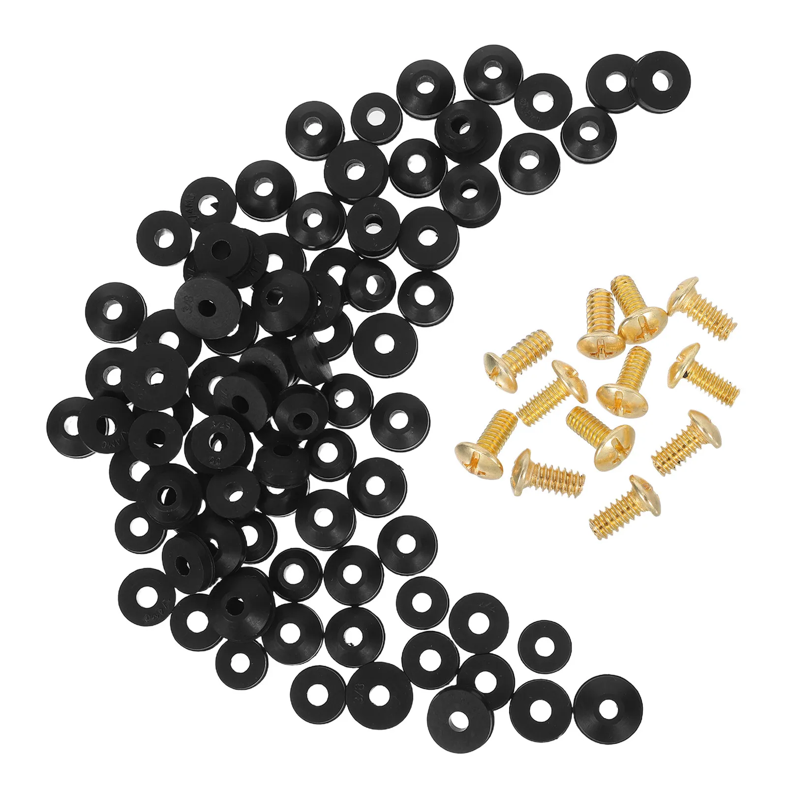 116Pcs Rubber Faucet Washers Flat Beveled Leak Proof Seals for Kitchen Bathroom Showerhead Mixer Tap Parts Washers Tap