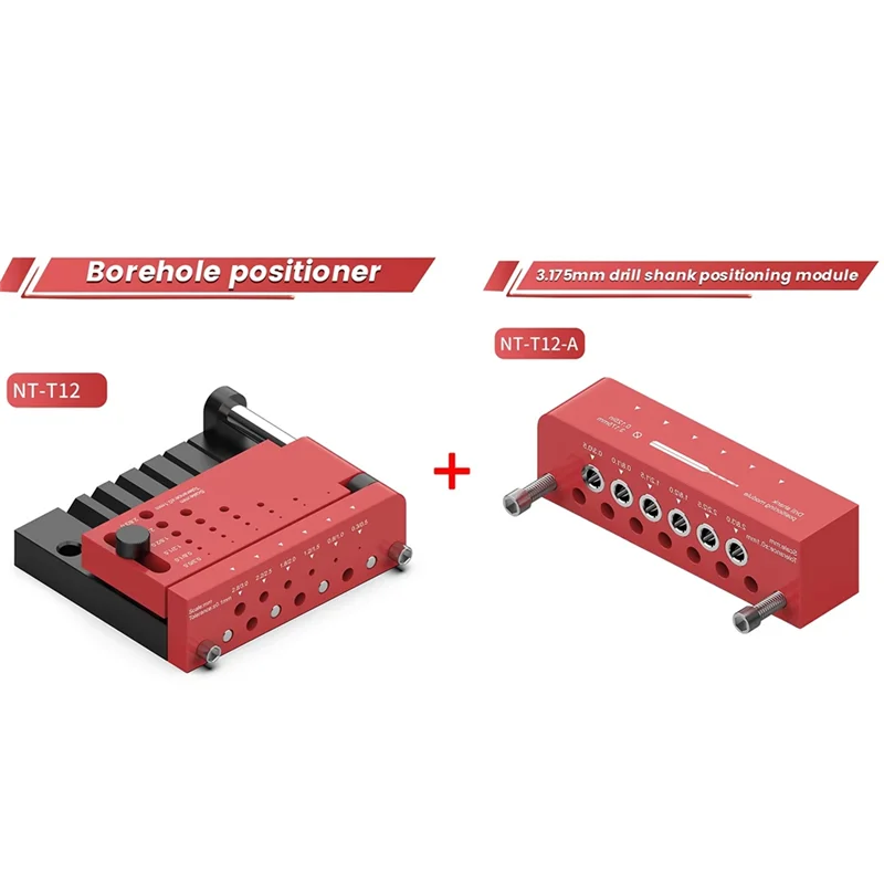 

A84E-Borehole Positioner 3.175Mm Drill Shank Positioning Module Round Rod Center Locator