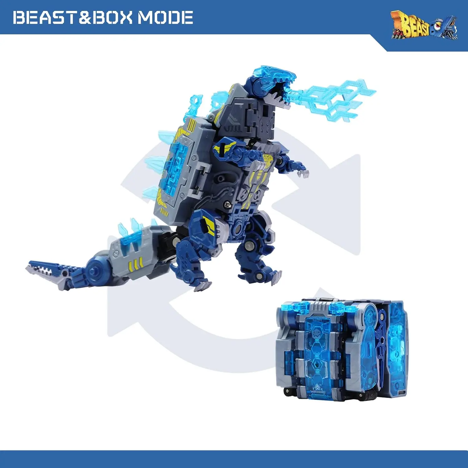 Beast Box Series Subzero Monster Deformation Toys Action Figure, Converting Toys in Mecha and Cube, Perfect Birthday Party Gift