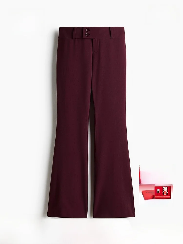 

Новинка весенней коллекции: женские брюки-клеш H&M из высококачественной ткани, модные, профессиональные, для делового стиля.