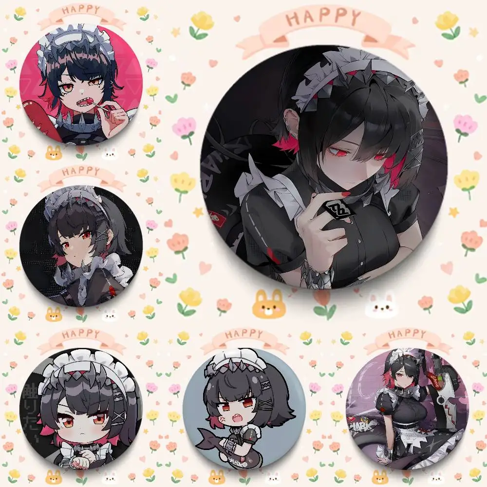 ZZZ Game Character Ellen Joe Badges 25 32 44 58 75 Mm Round Cosplay Pin Bag Decor Fans Collect Friends Gifts Brooch Souvenir