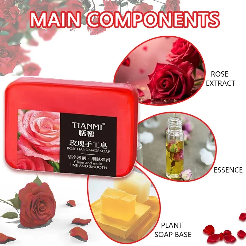 Rose Essential Oil Soap Can De - Castor Oil Soap 评论和价格