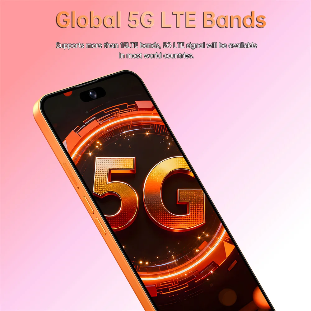 NEW HOT i17 Pro Max Original 7.3 HD Mobile Cell Phones 7800mAh 5G