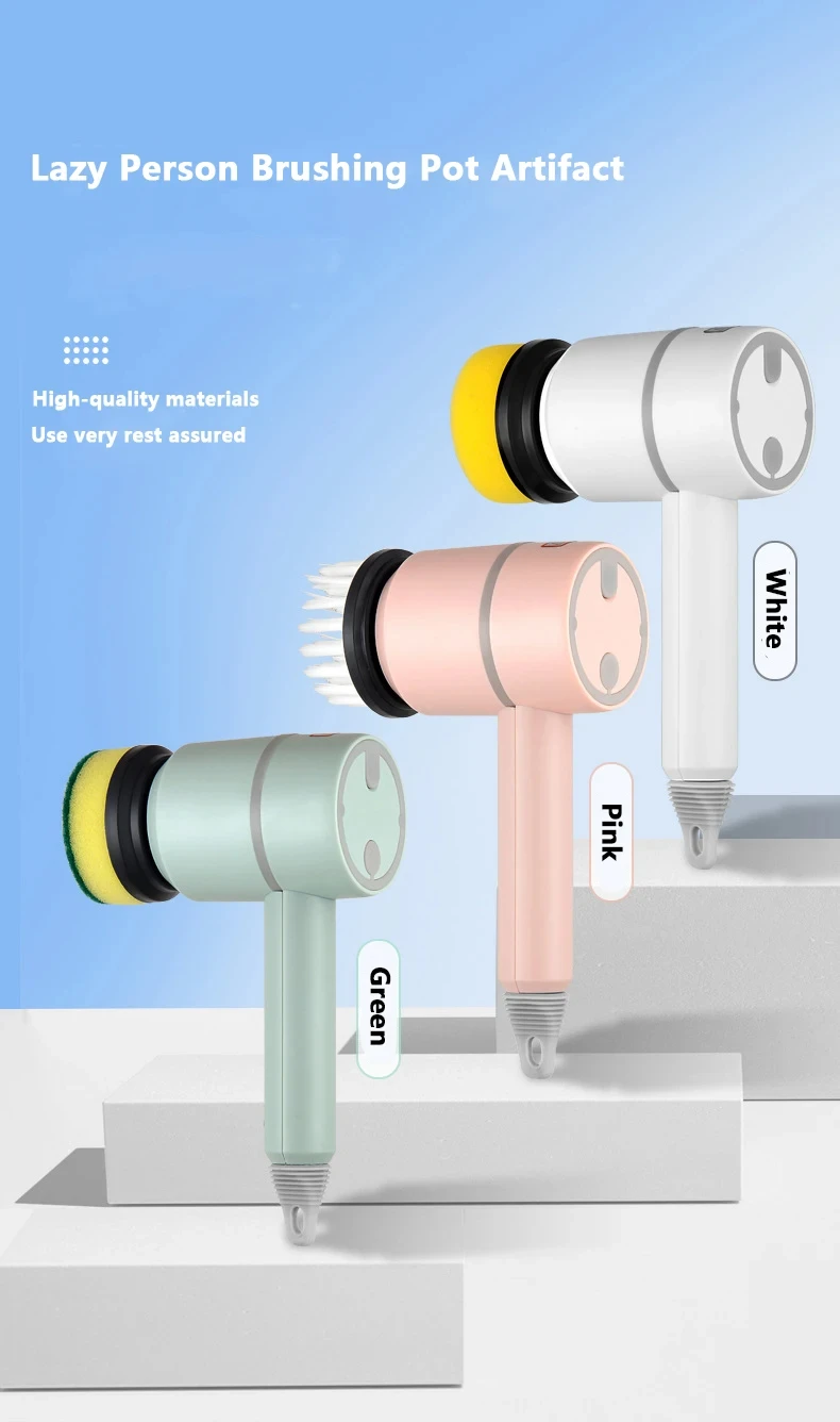 電動クリーニングブラシ 多機能 家庭用 USB充電式 電動回転スクラバー 家電 クリーニングガジェット