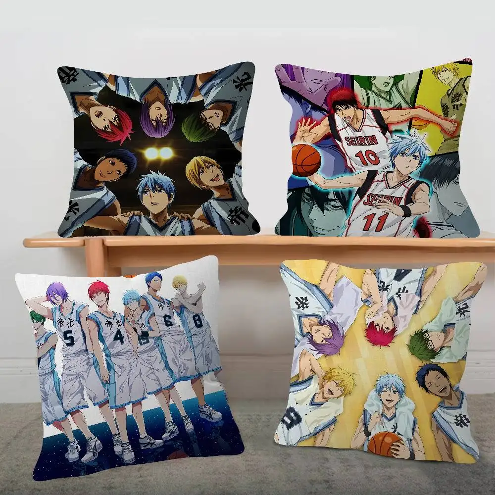Anime K-Kuroko S B-Basketball Pillow Case For Sofa Decor Car Office Room Printing Cushion Cover Decorations And Protector