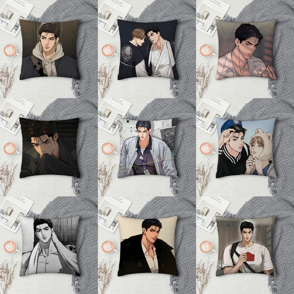 

J-Jinx BL Comics Cool Pillow Case Sofa Decorative Home Double-sided Printing Short Plush Cushion Cover Throw Pillow Cover Gifts