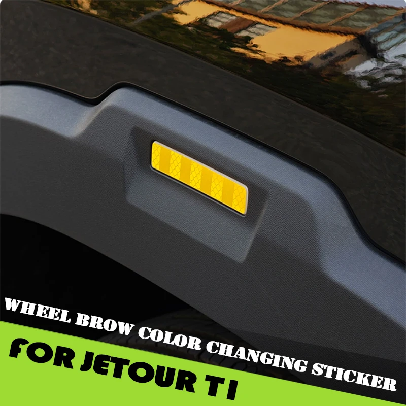 

Car Wheel Arch Color Changing Sticker Fit for Jetour Shanhai T1 2024 2025 Body Anti-collision Strip Reflective Sticker