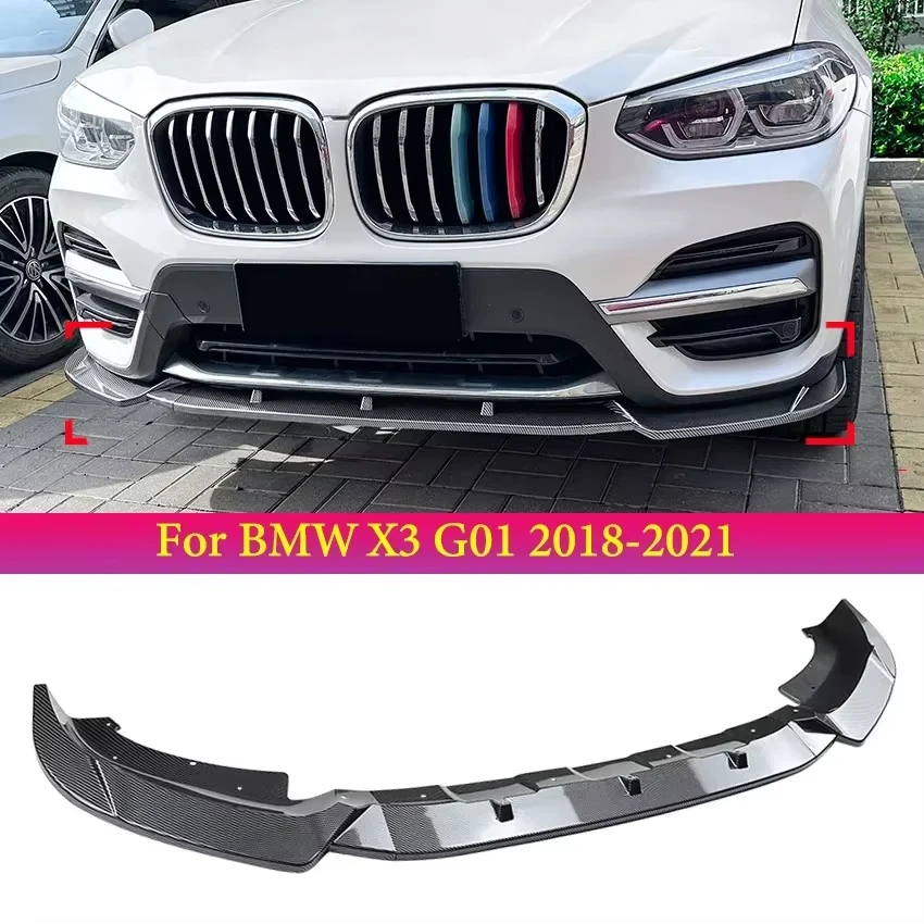

2018 To 2021 for BMW X3 G01 Body Kit Car Front Bumper Lip Spoiler Blade Guard Protector Cover Accessories Parts New Arrivals