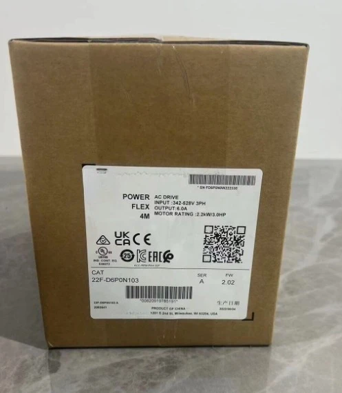 

Brand new orignial 22F-D6P0N103 4M AC Drive 480VAC Three Phase 6A 2.2kW 3 Fast delivery