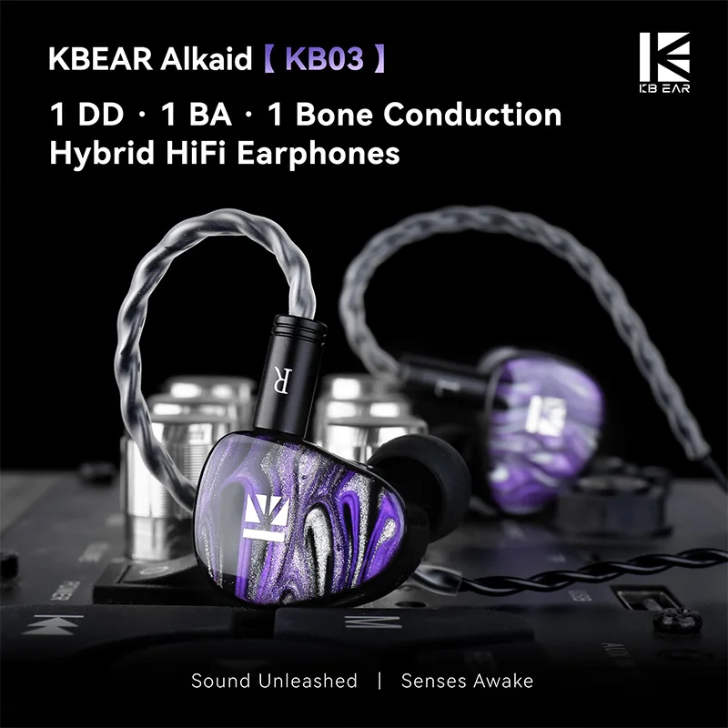 

Наушники KBEAR Alkaid KB03 с костной проводимостью, драйверы Knowles FK, высокочастотные, сбалансированные, арматурные, улучшенные Hi-Fi наушники