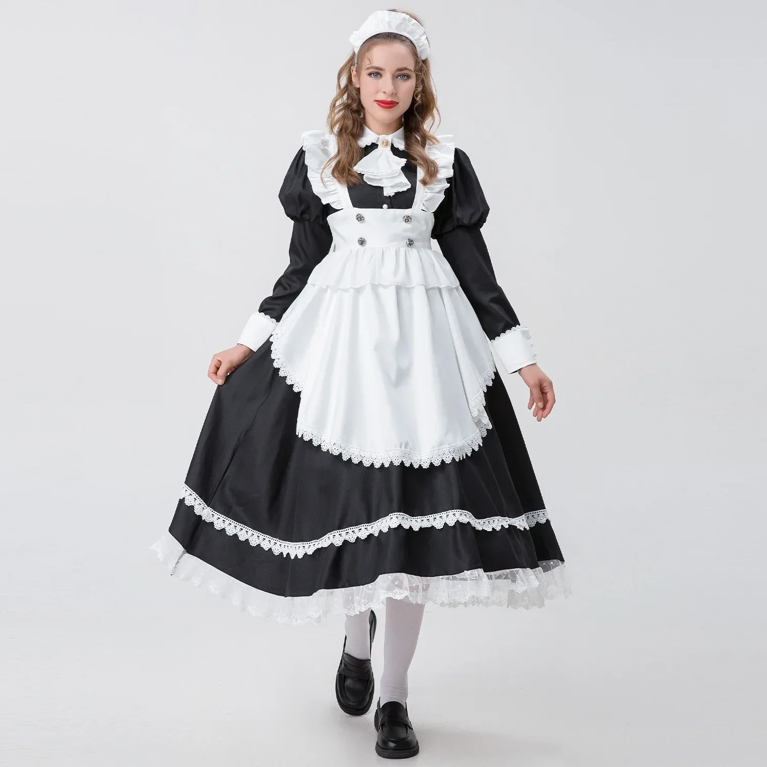 

British Aristocratic Long-sleeved Maid Outfit Cosplay Suit