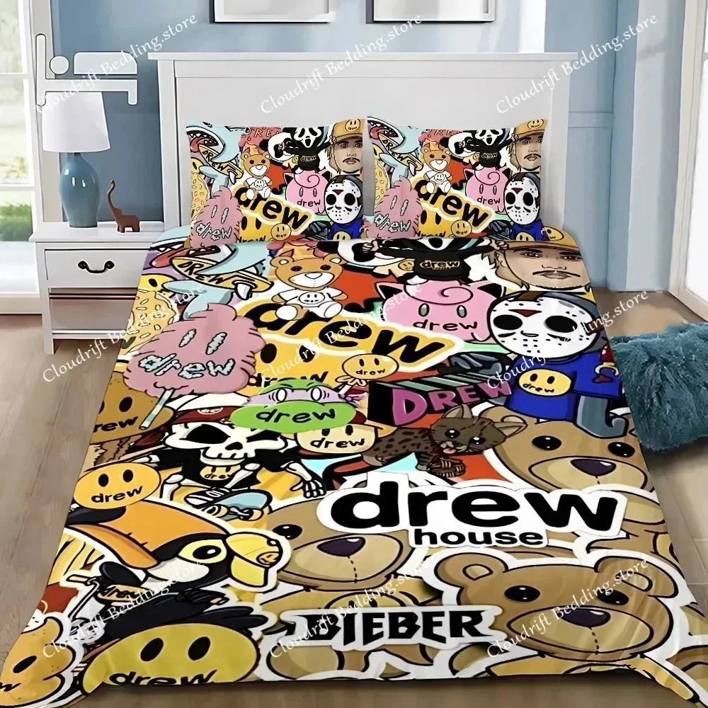 

Exquisite 3D Justin Bieber Wallpaper D-Drew H-House Digital Printing Bedding Set Duvet Cover Comforter Bed Adult Girls Boys Gift