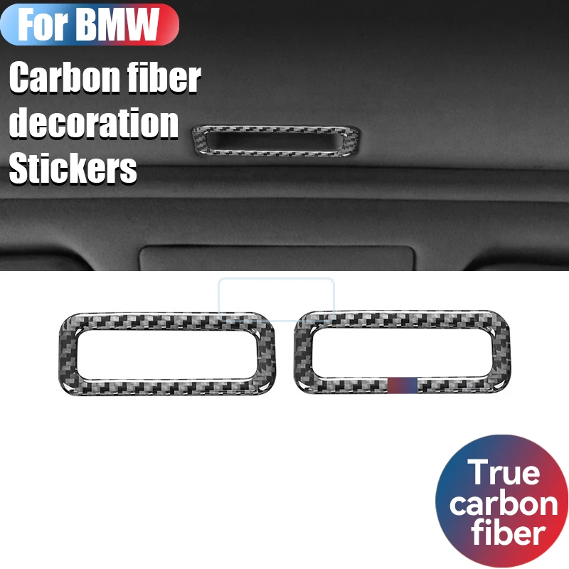 

For BMW 3 Series E46 Carbon Fibre Sticker, Sunroof Handle Frame Decorative Sticker, Protective Frame, Car Accessories