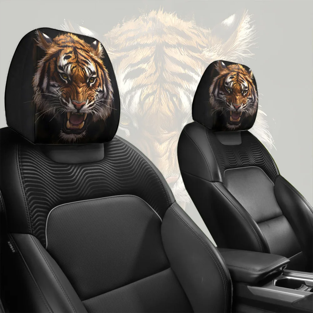 

A fierce old General Motors breathable car headrest cover 2pcs, elastic and easy to install, interior accessory, holiday gift