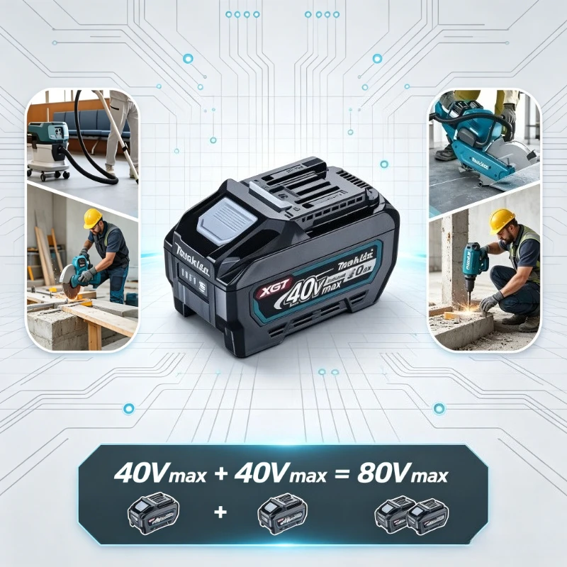 

Makita Power Tool Lithium-Ion Battery 40V 4.0Ah XGT Series Replacement Batteries Fit Drill Saw Grinder BL4040 BL4050 BL4080