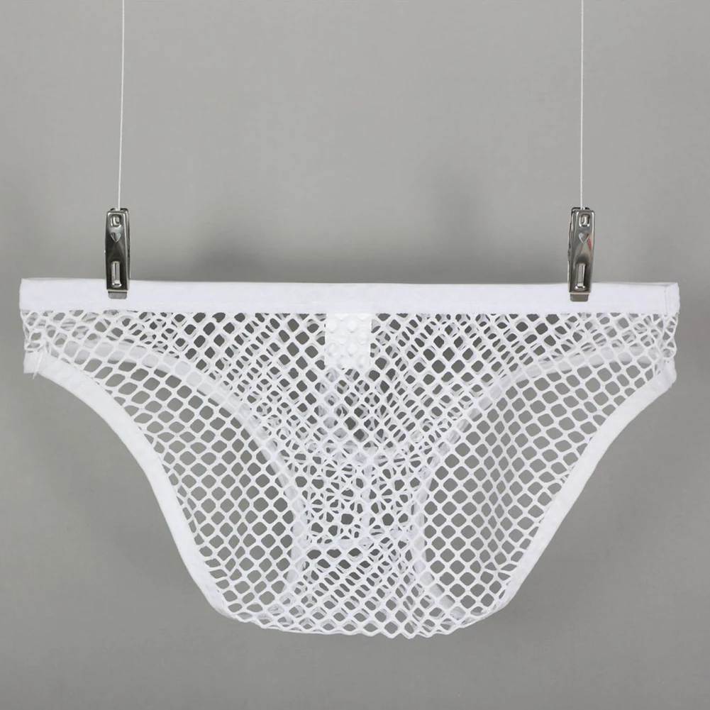 

See Through Underwear Transparent Clubwear Briefs Shorts Bulge Pouch Underpants Sexy Knickers Trunk Low Waist Men