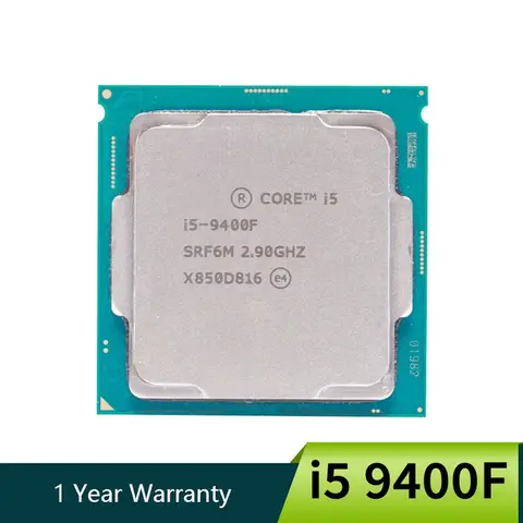 Procesador CPU i5 9400F 2,9 GHz 6 núcleos 65W SRF6M/SRG0Z LGA 1151