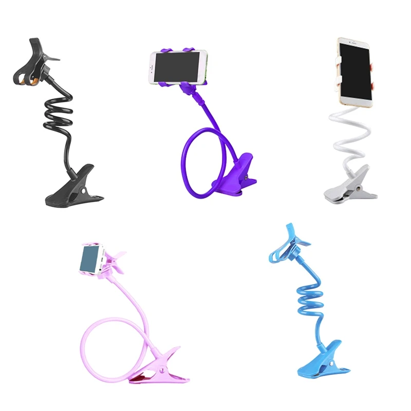 New Mobile Phone Holder Flexible Lazy Holder Adjustable Cell Phone Clip Home Bed Desktop Mount Bracket Phone Stand