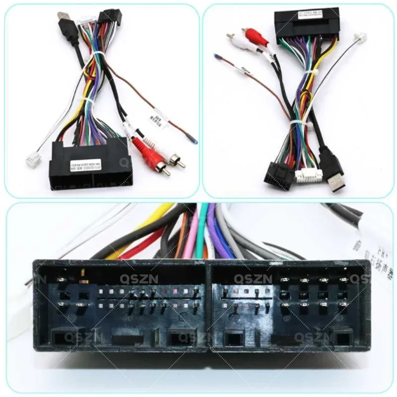 QSZN DVD Canbus Box HYK-RZ-012 For HYUNDAI TUCSON IX35/SONATA  Android 2 din Harness Wiring Cables Car Radio Stereo