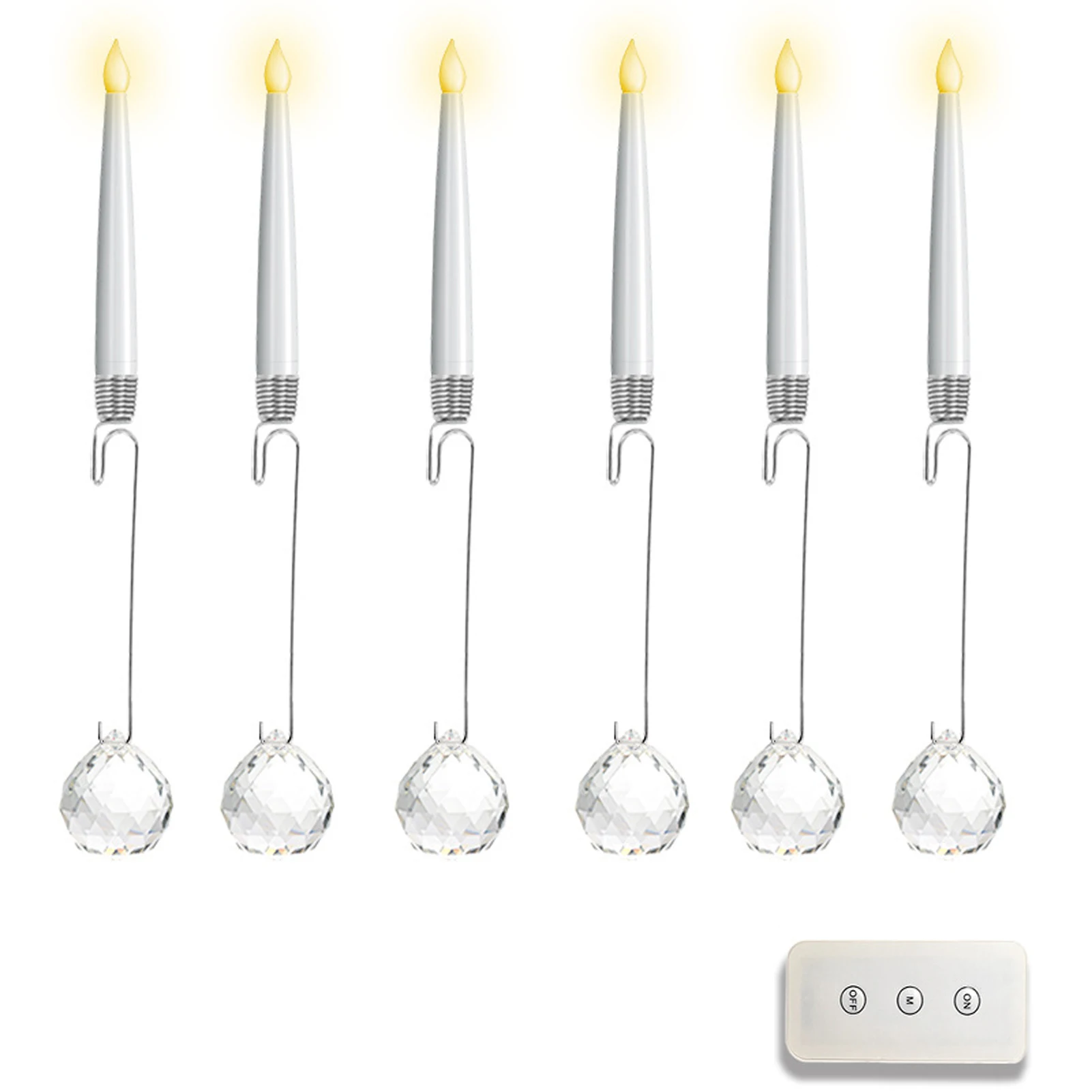 

Set Of 6 Flickering Flameless Candles For Christmas Tree Decoration 6PCS Flickering Flameless