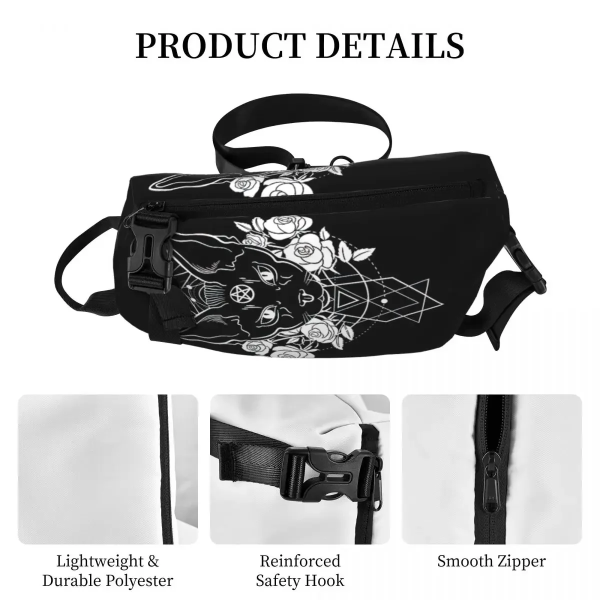 Wicca Shoulder Bags Chest Cross Chest Bag Diagonally Casual Messenger Bag Travel Handbag