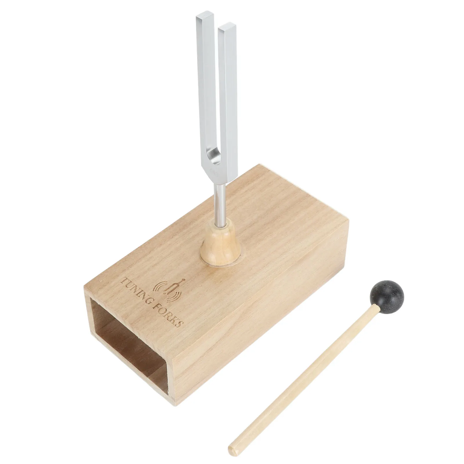 Tuning Fork Aluminum Alloy Anxiety Reduction Stress Relieve Healing Tuning Fork with Mallet for Insomnia Tuning Fork with Mallet