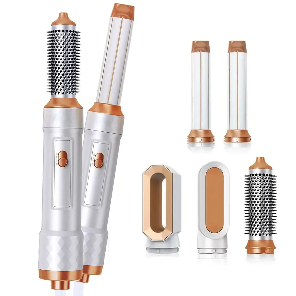 

Hair Dryer Brush 5 in 1 Hot Air Brush Negative Ionic Hair Dryer & Styler Volumizer Air Culer Wand Detachable Blow Dryer Brush