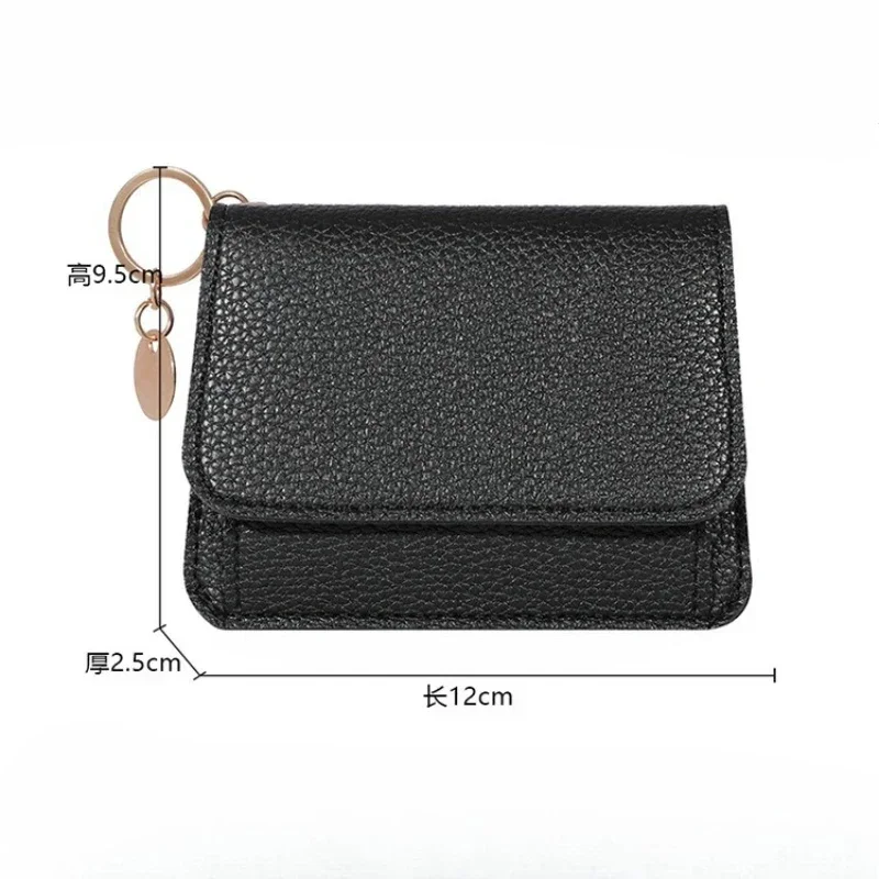 Dompet Lucu Baru untuk Wanita, Dompet Kecil dengan Kancing untuk Kartu Kredit, Dompet Koin Kulit PU untuk Wanita, Dompet Pendek untuk Wanita
