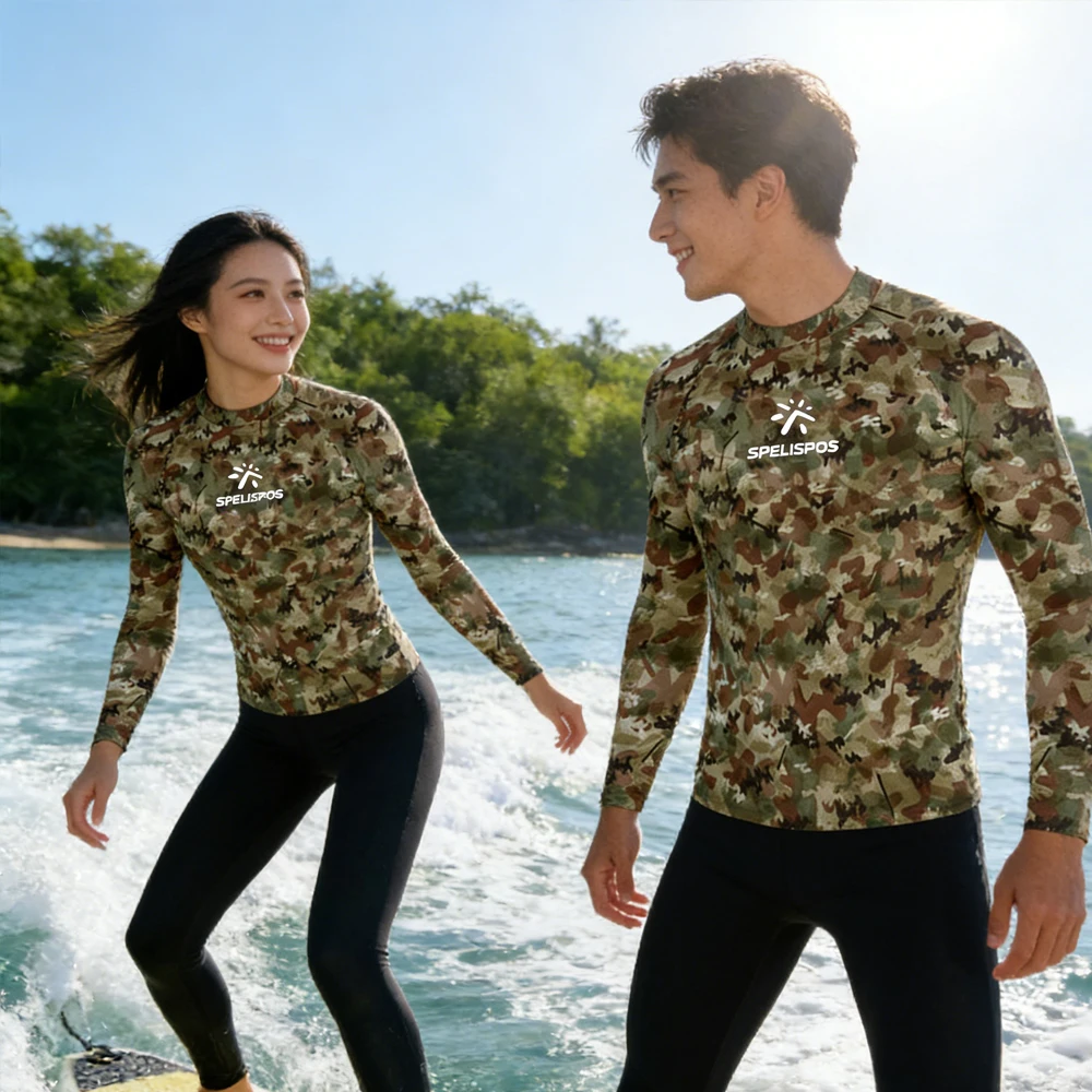 

Rash Guard Men Women Long Sleeve Surfing Clothing Breathable Swim Shirt High Quality Surf Clothes for Water Sport Fishing Tour