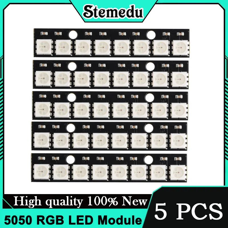 5-pecas-ws2812-5050-rgb-modulo-led-8bit-placa-enderecavel-para-projetos-arduino-diy-preto-pcb-controle-de-iluminacao-colorida