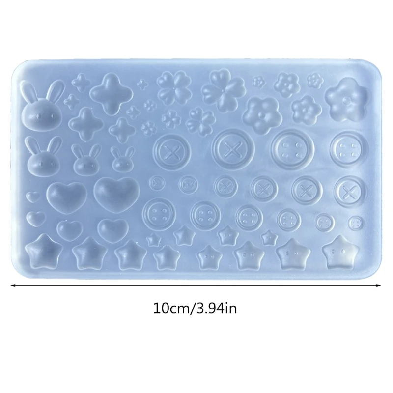 Versatile Silicone Casting Mold Button Accessories Molds Versatile Ornaments Casting Mould Jewelry Making Tool R3MC