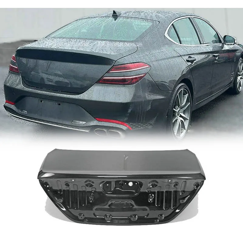 

Для Genesis G70 OE из натурального углеродного волокна, крышка багажника, замена крышки багажника