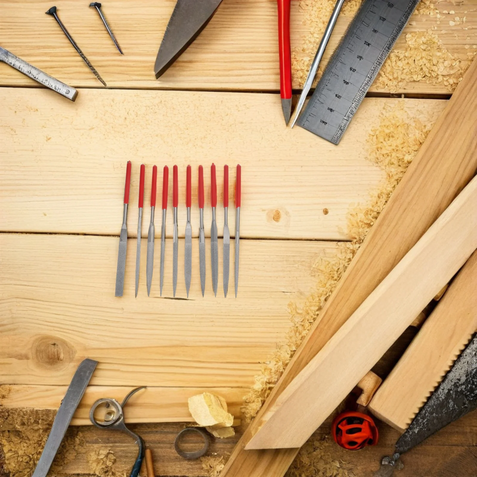 

10Pcs Metal File Set Precision Small Hand Files Steel Tools for Jewelry Wood DIY Carving and Metalworking Mini File Set