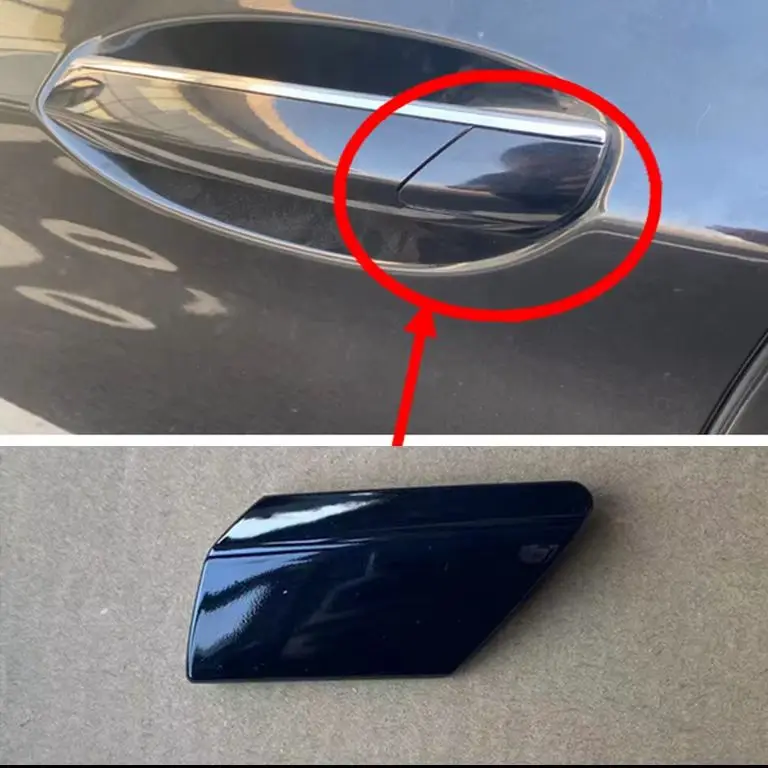 Front Left Driver Side Outer Door Handle Lock Key Hole Cover Cap For BMW 7 Series G11 G12 2015-2022 51217474681