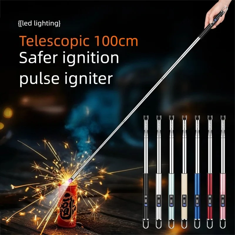 Adjustable Extendable Igniter Fragrance Candle Gas Stove Lighter USB Rechargeable Spark Plug