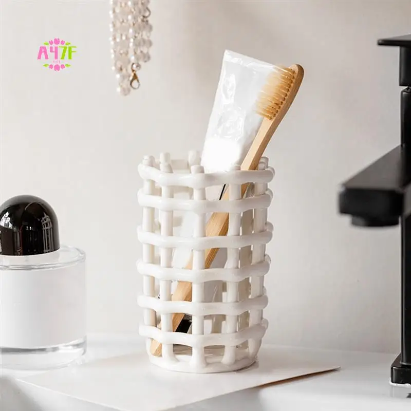 

A47F-Toothbrush Holder Simple Toothpaste Holder Bathroom Toothbrush Storage Cup Toothbrush Storage Container Cup Rack