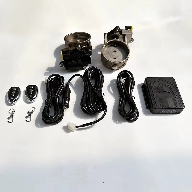 Universal Exhaust Valve Kit with Wireless Remote - 63mm Inlet Dual Valve System for Cars & Trucks