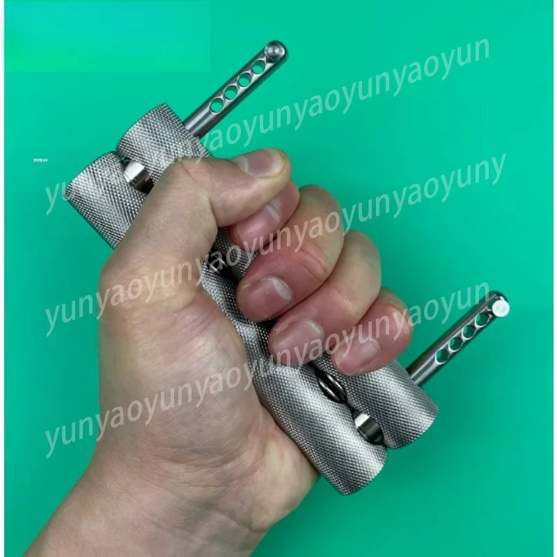 Adjustable Stainless Steel Hand Grip Trainer Heavy Duty Portable Finger Forearm Workout Strength Equipment