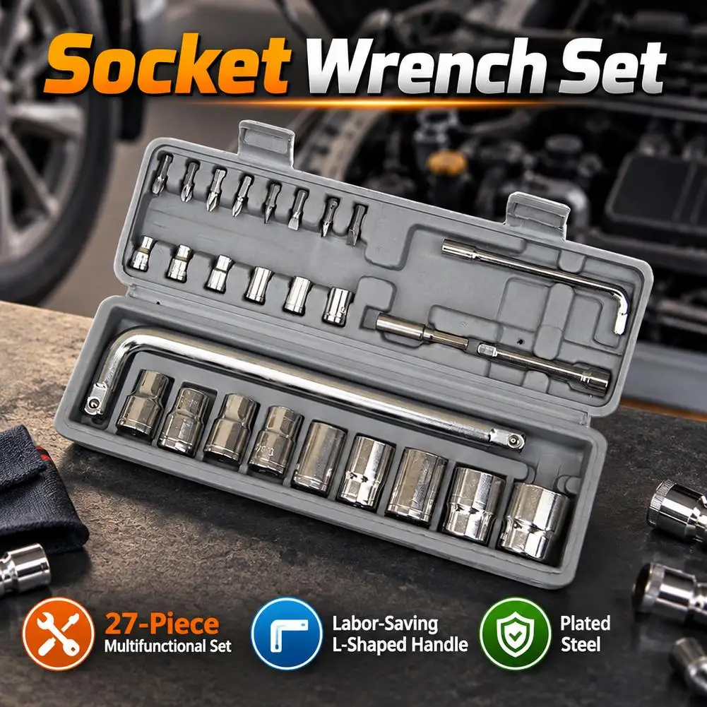 27pcs Set Of Energy-saving Tools For Auto Repair Socket Batch Head ...