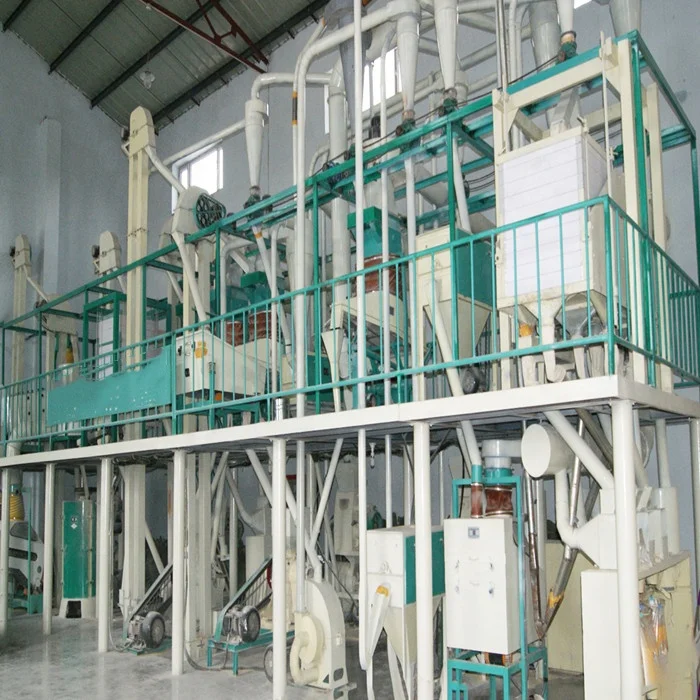 Small Scale 30t/d Motor-Driven Stainless Steel Corn Flour Mill Machine High Efficiency Adjustable Powder Milling