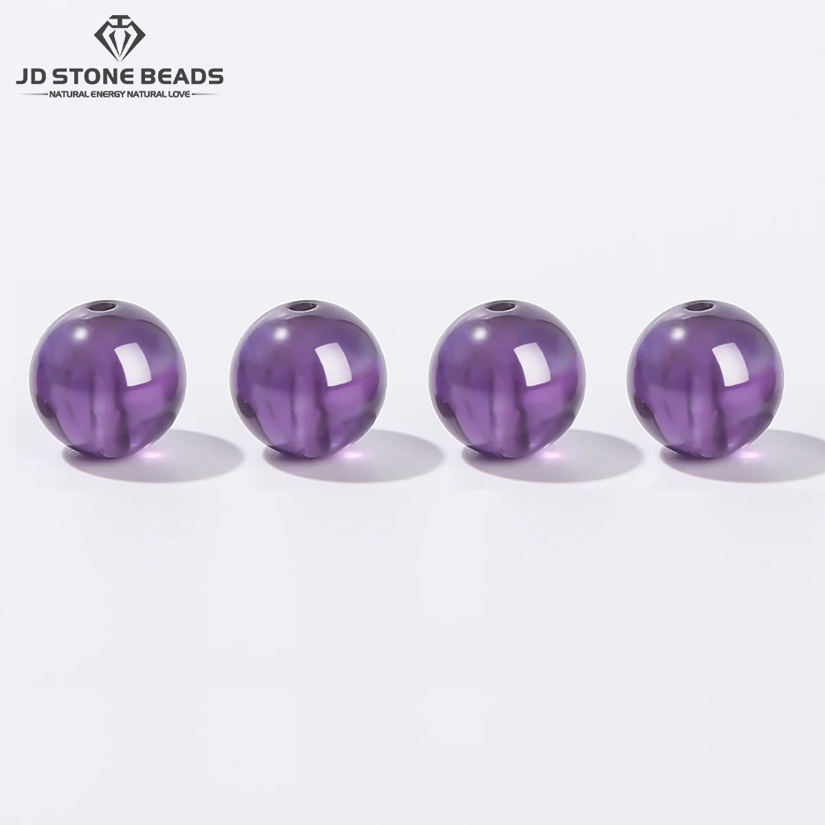 

10 Pcs/lot 5A Quality Natural Stone Amethyst Bead Round Loose Spacer Beads for Jewelry Making DIY Bracelet Necklace Accessory