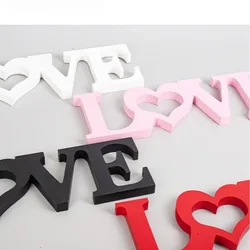 Enhance Love Atmosphere - Exquisite  Wooden Letters Decoration with European Style for Valentine's Day, Home and Weddings