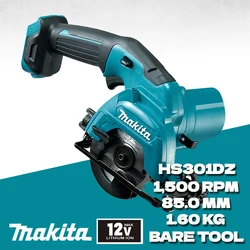 MAKITA HS301DZ Cordless Circular Saw 10.8 Max Li-Ion CXT 85mm Woodworking Cutting Saw Mini Cutting Machine Power Tools HS301