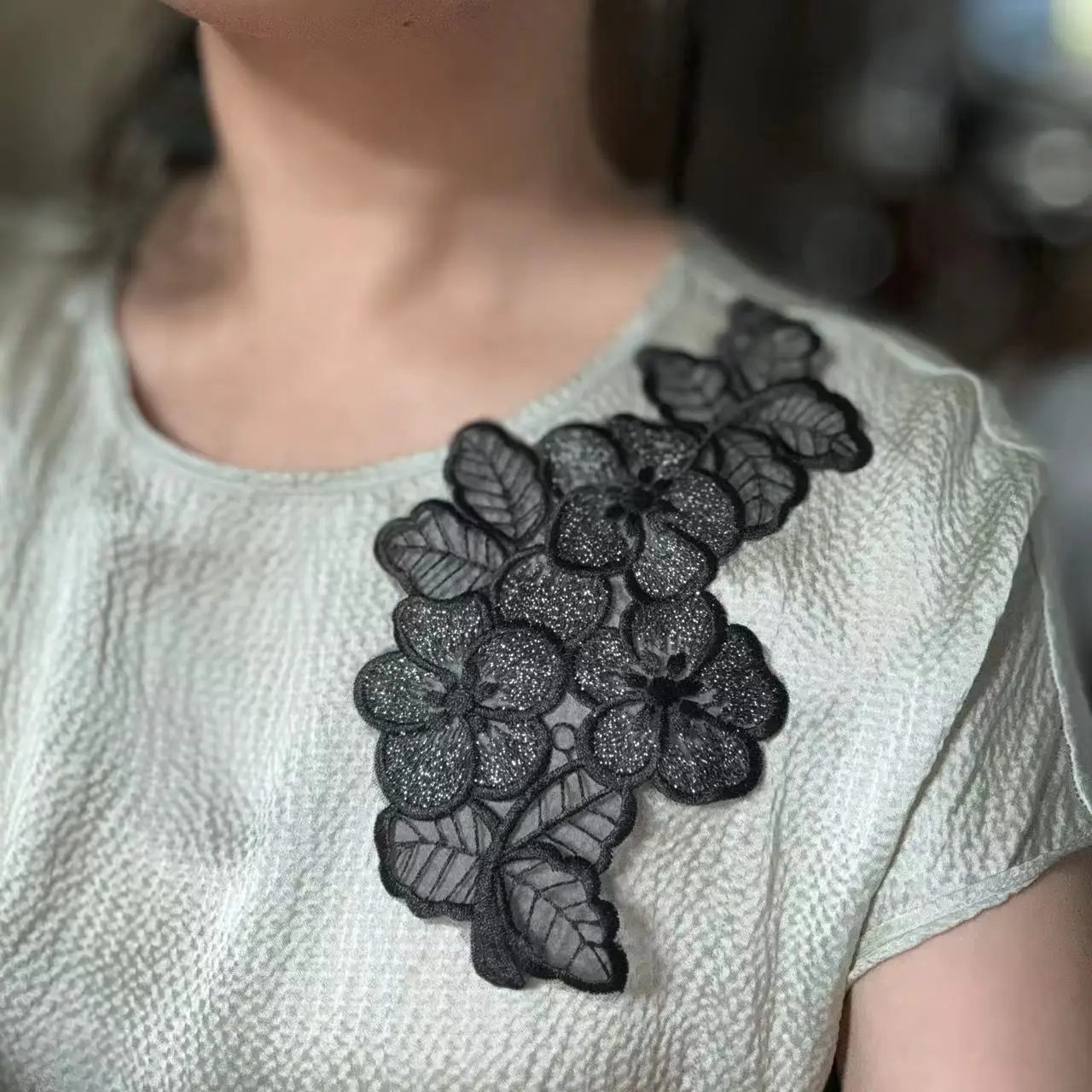 embroidered laces and patches for dresses Coralie Dress