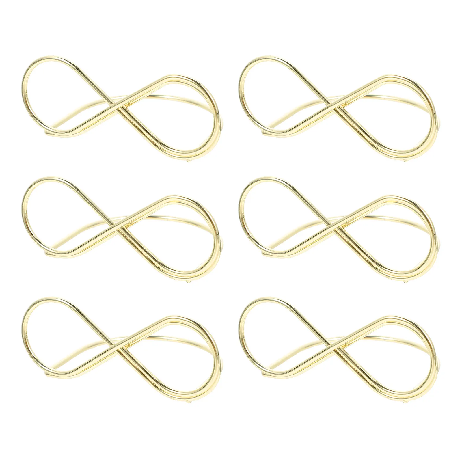 

10 Pcs Metal Business Cards Holder Desk Rack Exquisite Note Message Table Number Decorative Clips Storage Office Party