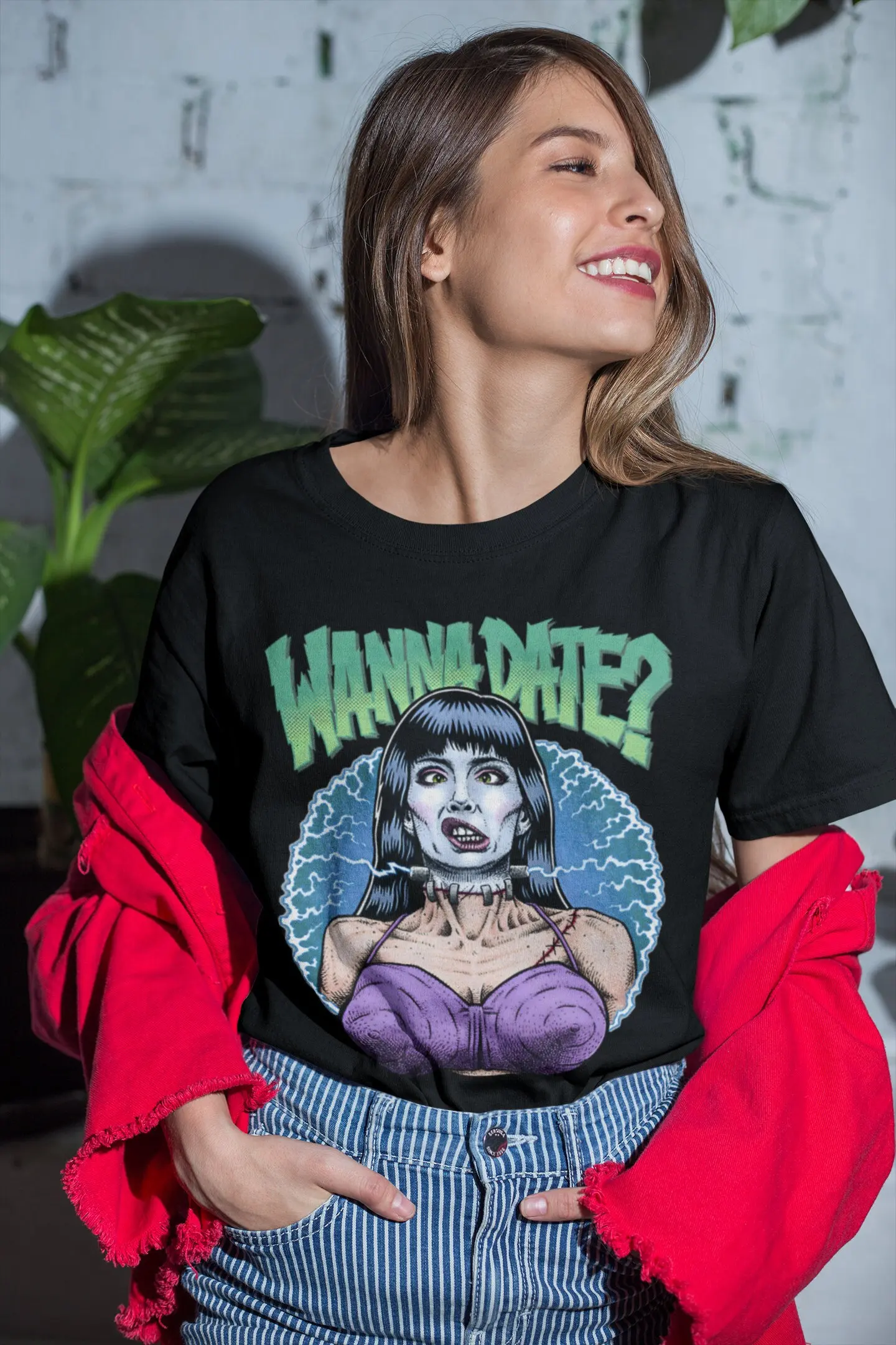 Camiseta Unisex de película de terror de los años 90 de Frankenhooker, camiseta de película Retro, camiseta holgada y transpirable de verano para hombres y mujeres