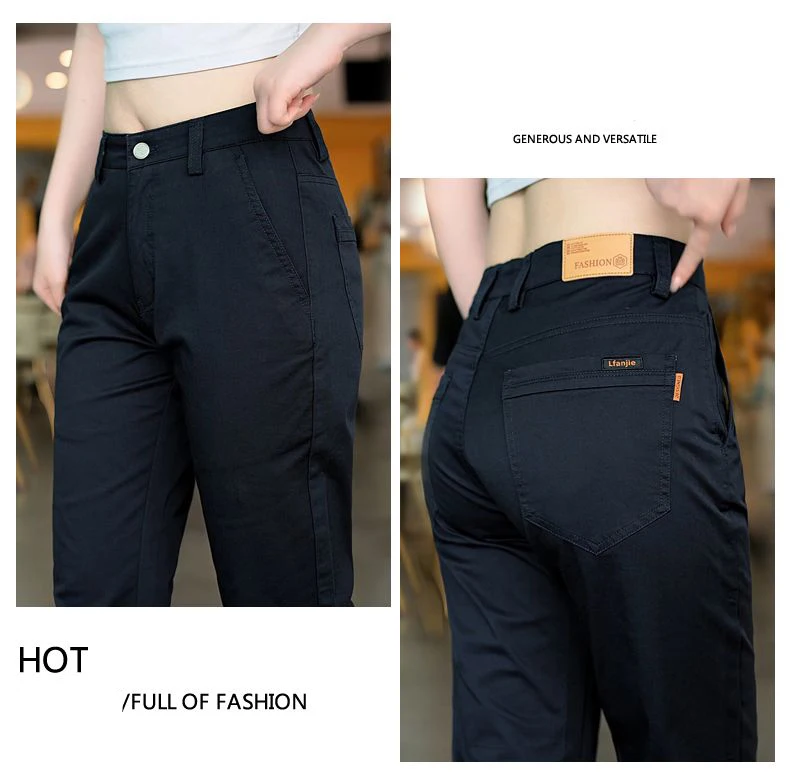 2026 Frühling Herbst Baumwoll-Herrenhose Trendige Vielseitige Elastische Leichte Business-Hose Formelle Schlanke Gerade Hose – Detail 10