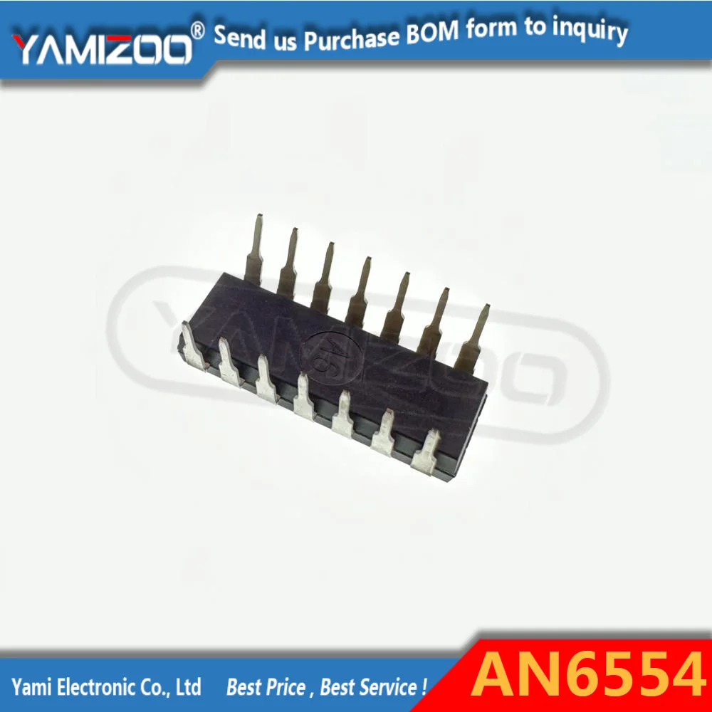 1pcs AN6554 Quadruple Operational Amplifiers DIP14 New Original