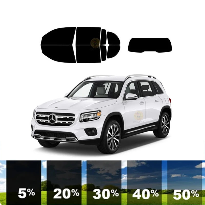 

precut Removable Window Tint Film For Car 100% UVR Heat Insulation Carbon ﻿For MERCEDES-BENZ GLB-CLASS 4 DR SUV 2020-2023