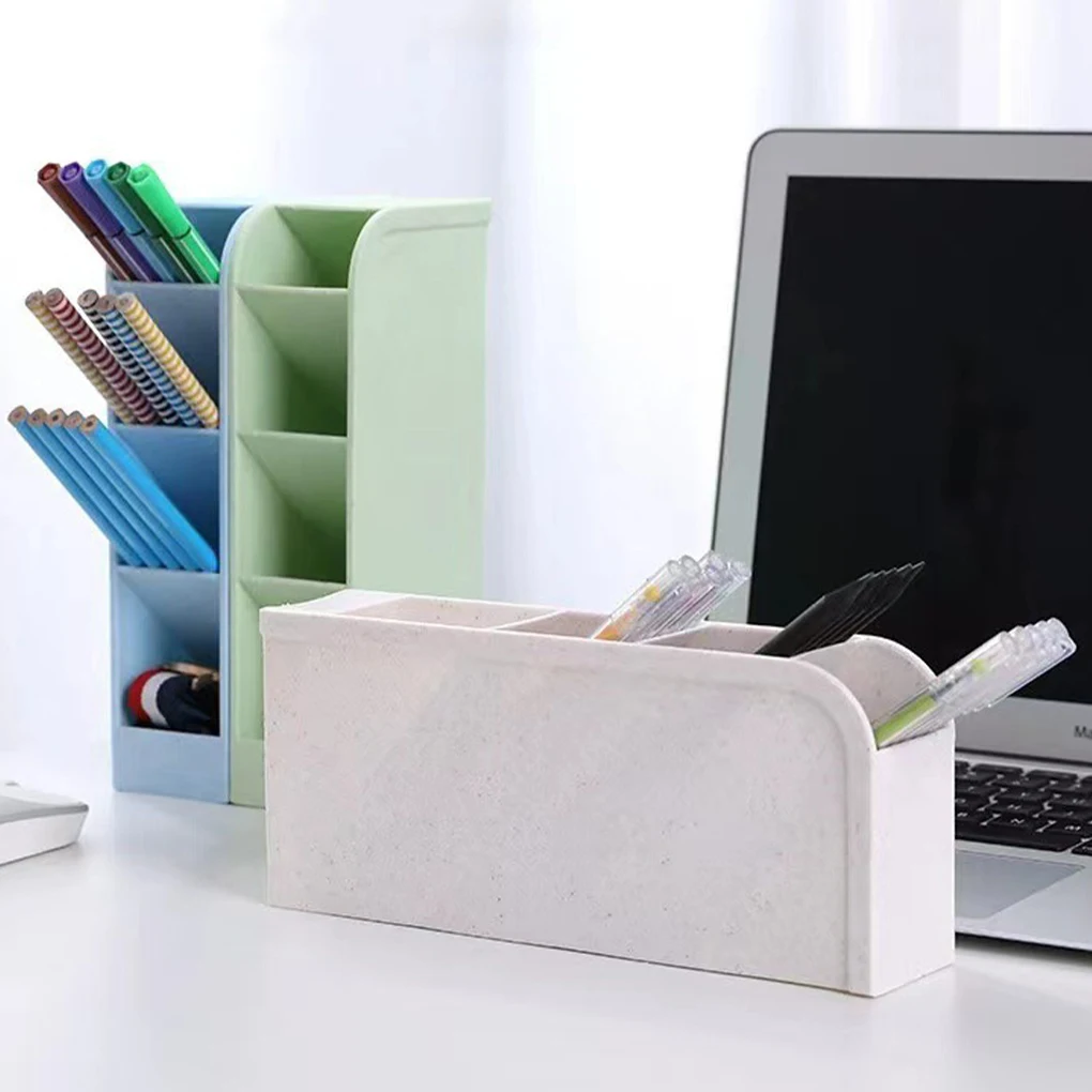 Desktop Briefpapier Cosmetische Diversen Organizer Schuine Matte Potlood Stand Kantoor Opslag Accessoires Pen Houder